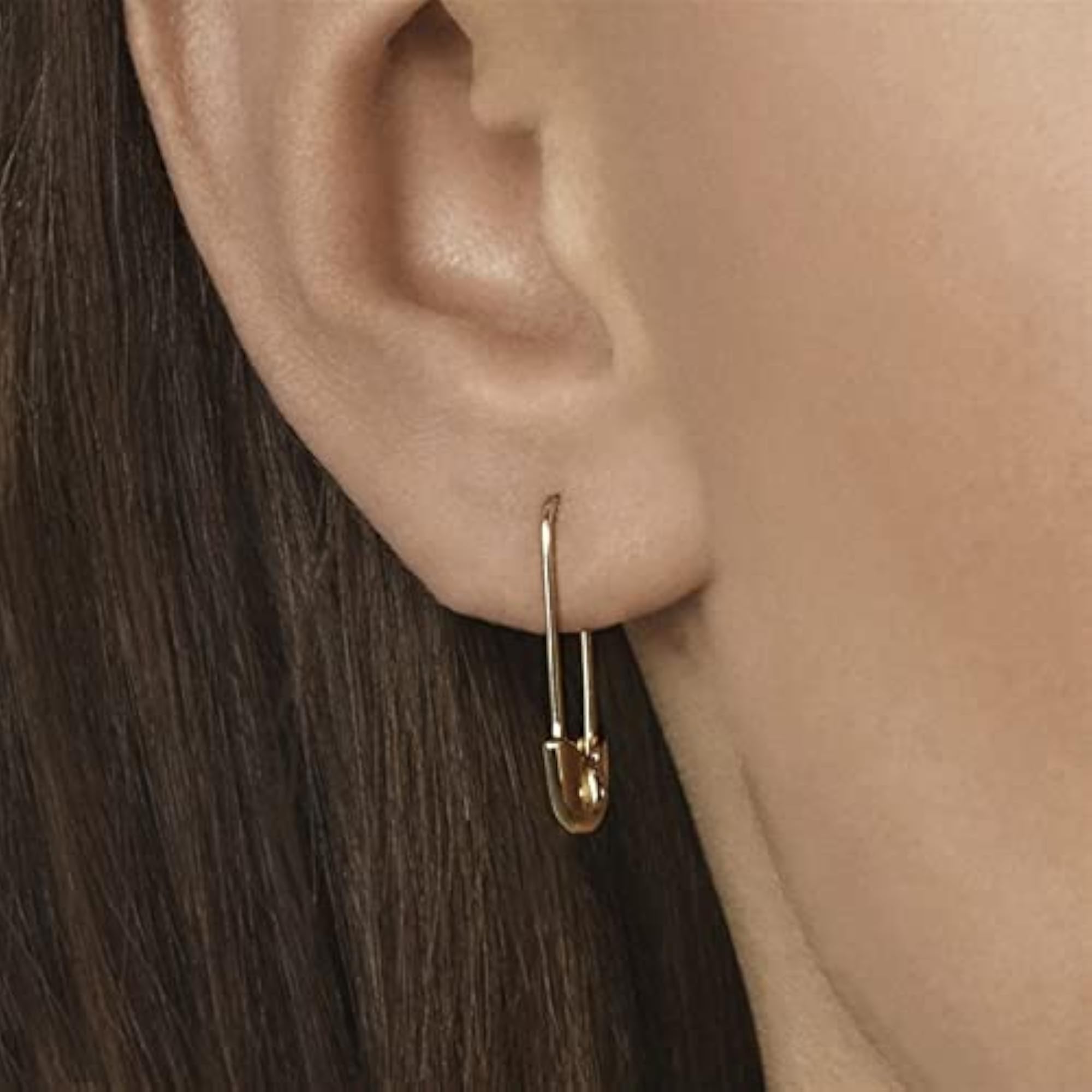 Women's Simple Safety Needle Long Stud Earrings